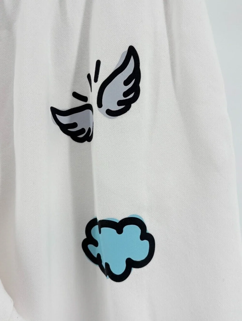 Nike Sportswear Doodleglyph Graphic White Fleece Jogger Sweatpants XXL
